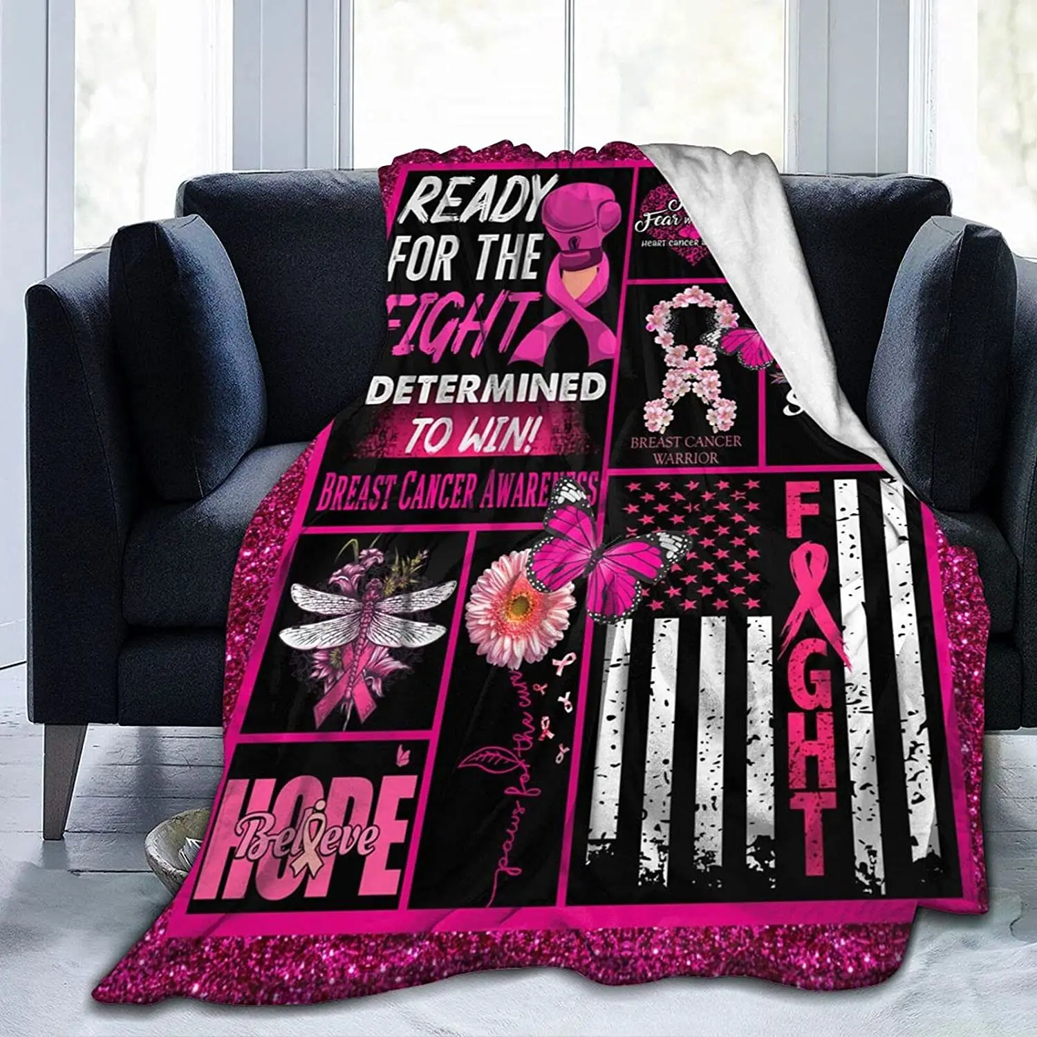 Socira Flannel Sherpa Blanket,Breast Cancer Awareness Pink Ribbon Patchwork Small Fleece Sofa Blanket ,Comfy Camping Lap Blanket
Socira Flannel Sherpa Blanket,Breast Cancer Awareness Pink Ribbon Patchwork Small Fleece Sofa Blanket ,Comfy Camping Lap Blanket