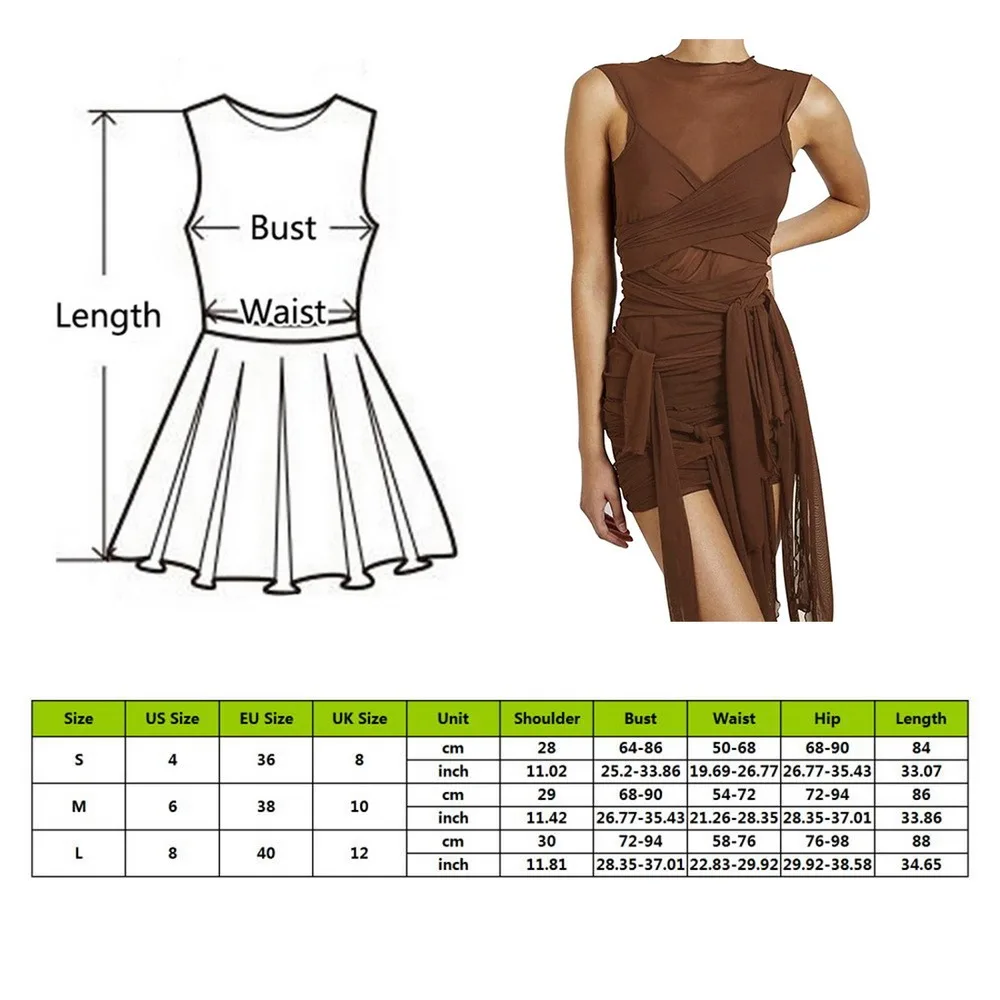 Ribbons Mesh See Through Bodycon Party Dresses Women Sexy Clubwear Mini Dress Solid Sleeveless Basic Female Outfits
Ribbons Mesh See Through Bodycon Party Dresses Women Sexy Clubwear Mini Dress Solid Sleeveless Basic Female Outfits