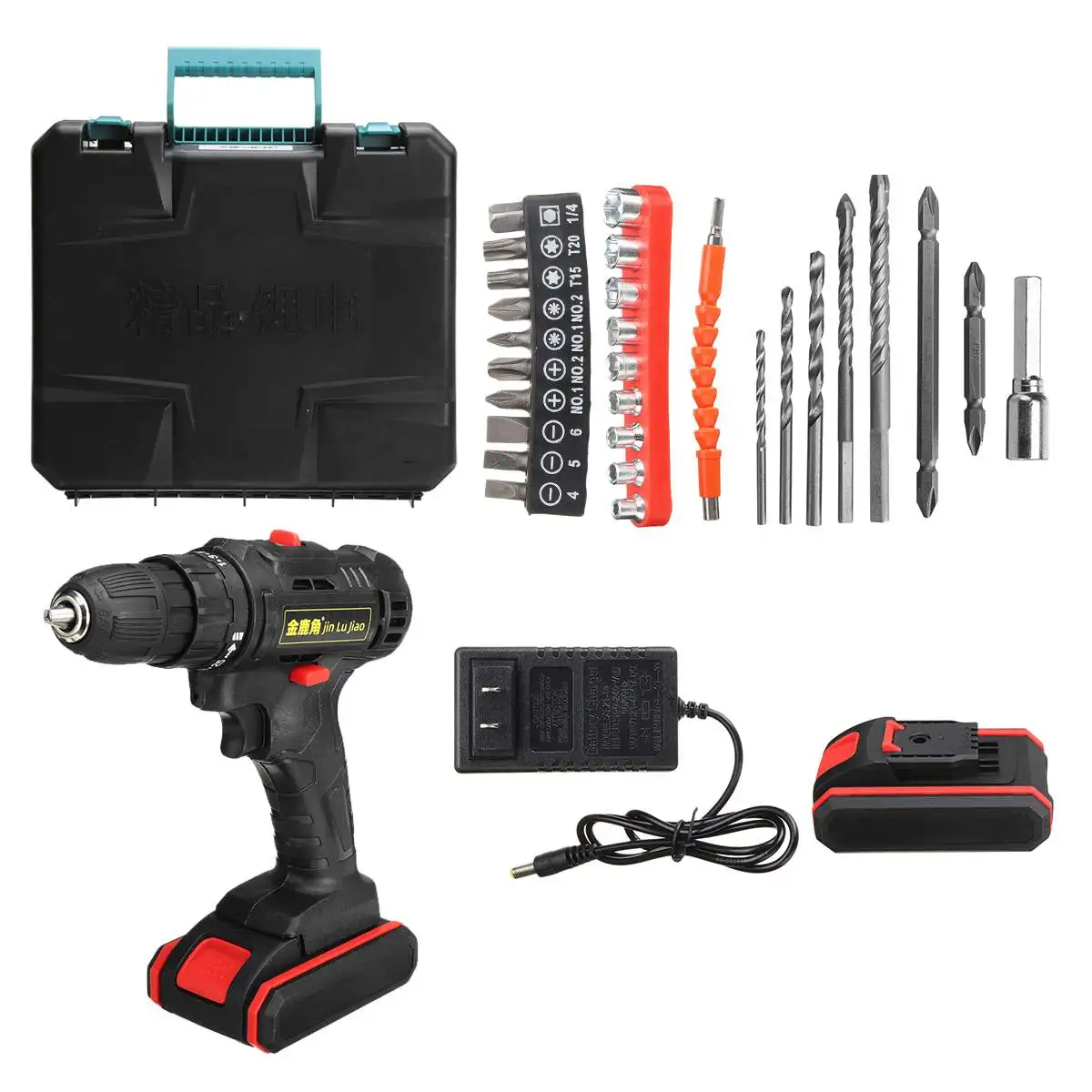 36v Cordless Brushless Electric Drill Impact Rechargeable Screwdriver Power Tool With 2Pcs Lithium-Ion Battery
36v Cordless Brushless Electric Drill Impact Rechargeable Screwdriver Power Tool With 2Pcs Lithium-Ion Battery