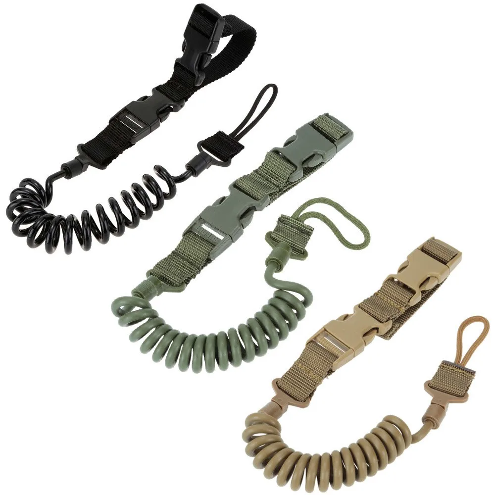 Quick Release Pistol Coiled Lanyard Coil 3-Color Adjustable Multifunctional Cord Gun Safety Rope Rifle Sling Strap Belt Part
Quick Release Pistol Coiled Lanyard Coil 3-Color Adjustable Multifunctional Cord Gun Safety Rope Rifle Sling Strap Belt Part