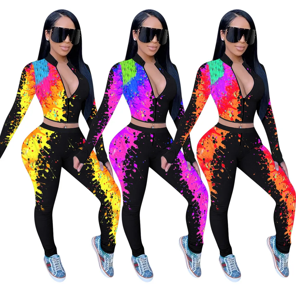 2020 Autumn Women's Suit Hot Selling European and American Women's Printed Long-Sleeved Upper Garment Pants Two-Piece Set
2020 Autumn Women's Suit Hot Selling European and American Women's Printed Long-Sleeved Upper Garment Pants Two-Piece Set