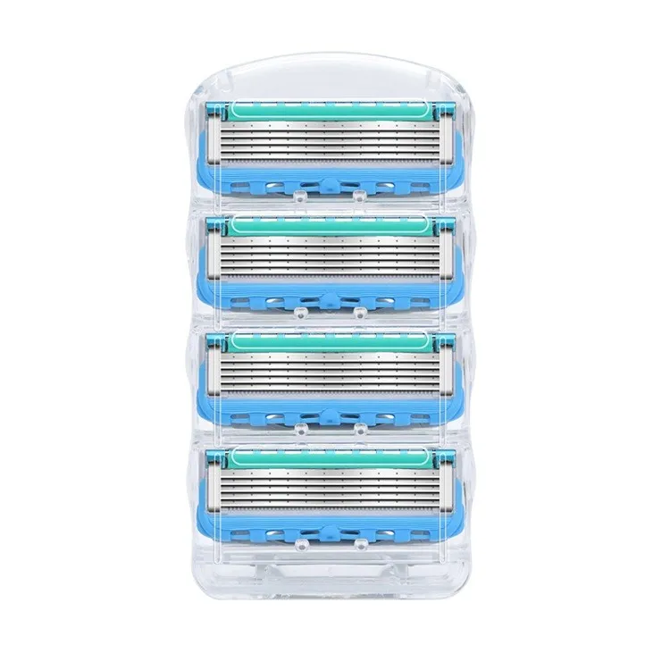 4pcs/lot Razor Blade For Men Face Care 5Layers Shaving Cassette Stainless Steel Safety Blades Suit For Gillettee Fusione
4pcs/lot Razor Blade For Men Face Care 5Layers Shaving Cassette Stainless Steel Safety Blades Suit For Gillettee Fusione