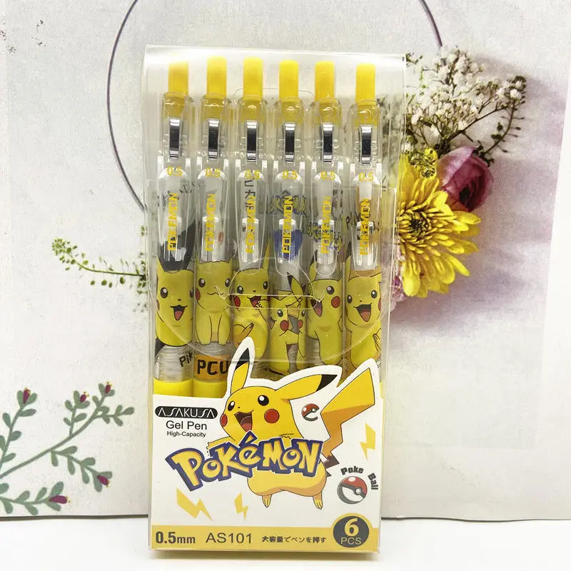 Japan Imported Cartoon Press Gel Pen 0.5mm Black Pen Signature Pen Pikachu Pen Student School Supplies
Japan Imported Cartoon Press Gel Pen 0.5mm Black Pen Signature Pen Pikachu Pen Student School Supplies