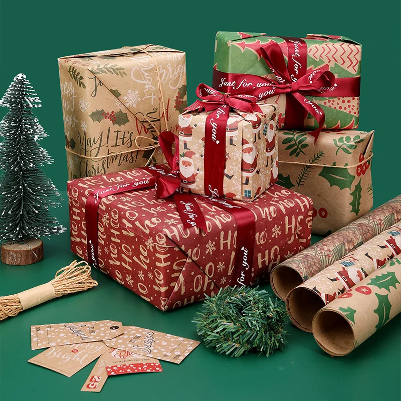 Retro Christmas Wrapping Paper Multipurpose Christmas Elements Single-sided Gift Box Wrapping Paper Новый Год
Retro Christmas Wrapping Paper Multipurpose Christmas Elements Single-sided Gift Box Wrapping Paper Новый Год