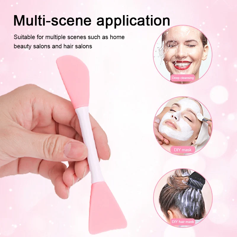 Double-headed Silicone Facial Cleansing Mask Brush Mask Stick Mixed Applicator Mask Evenly Spreads A Portable Beauty Tool Makeup
Double-headed Silicone Facial Cleansing Mask Brush Mask Stick Mixed Applicator Mask Evenly Spreads A Portable Beauty Tool Makeup