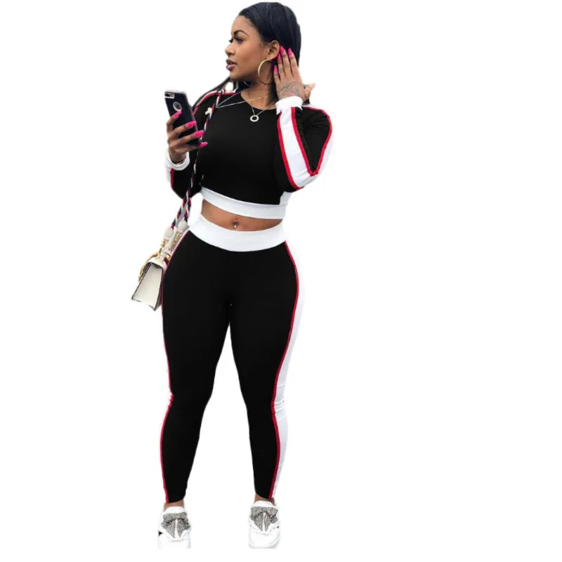 2021 Spring Autumn Women Fashion Long Sleeve Short Top T Shirt+High Waist Skinny Pants 2 Piece Set Casual Sportwear Tracksuit
2021 Spring Autumn Women Fashion Long Sleeve Short Top T Shirt+High Waist Skinny Pants 2 Piece Set Casual Sportwear Tracksuit