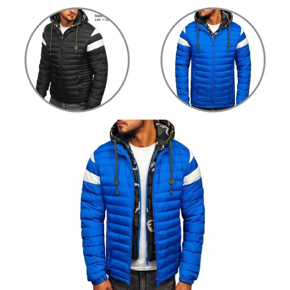 Drawstring Stylish Camouflage Male Jacket Slim Men Coat Contrast Colors for Work
Drawstring Stylish Camouflage Male Jacket Slim Men Coat Contrast Colors for Work