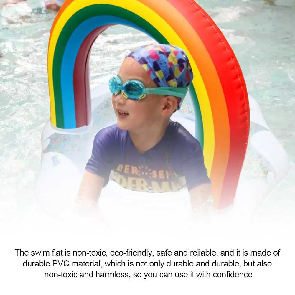 Kids PVC Swim Float Rainbow Swimming Ring Thickened Lifebuoy For Babies Toddlers
Kids PVC Swim Float Rainbow Swimming Ring Thickened Lifebuoy For Babies Toddlers