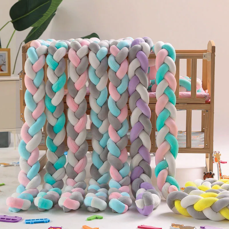 1M/1.5M/2M/3M/4M Baby Bumper Crib Cot Protector Infant Bebe Bedding Set for Baby Boy Girl Braid Knot Pillow Cushion Room Decor
1M/1.5M/2M/3M/4M Baby Bumper Crib Cot Protector Infant Bebe Bedding Set for Baby Boy Girl Braid Knot Pillow Cushion Room Decor