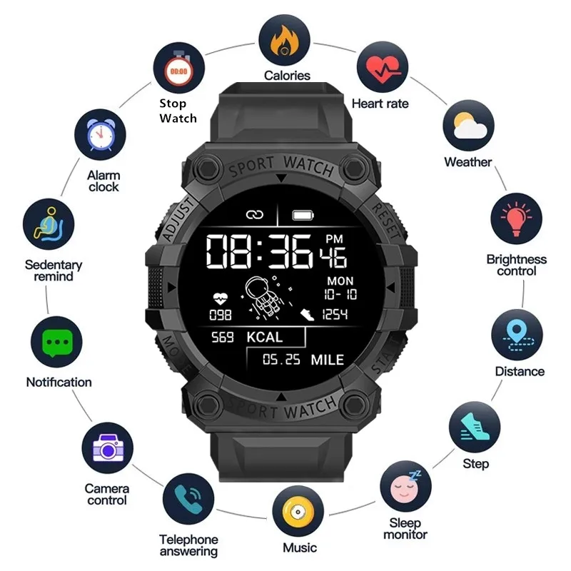 Новые смарт-часы FD68S для мужчин и женщин умные часы с Bluetooth сенсорный