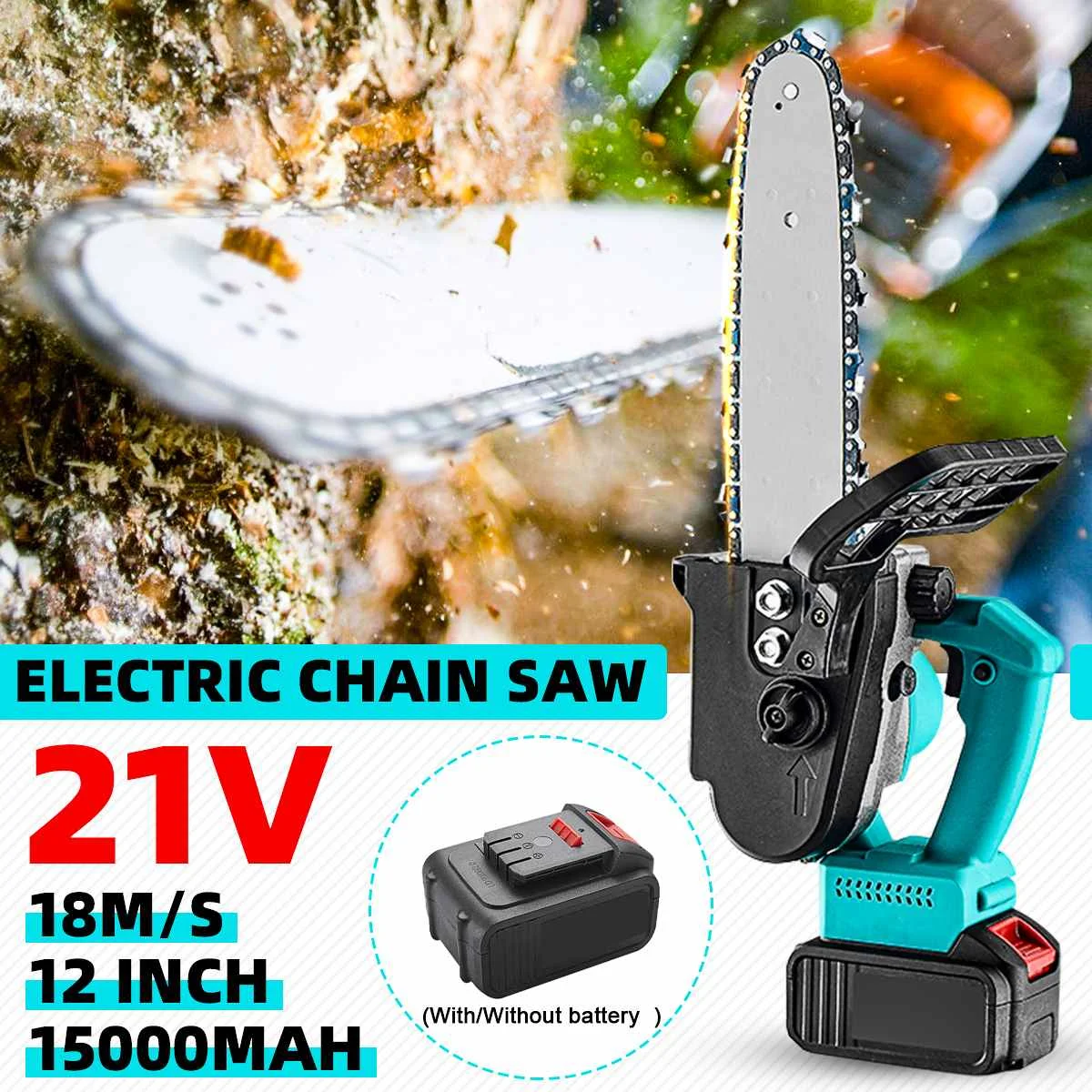 12in Cordless Electric Saw Chainsaw Mini Wood Cutters Bracket Motor For Makita Battery 5000r/Min Chain Power Tool Woodworking
12in Cordless Electric Saw Chainsaw Mini Wood Cutters Bracket Motor For Makita Battery 5000r/Min Chain Power Tool Woodworking