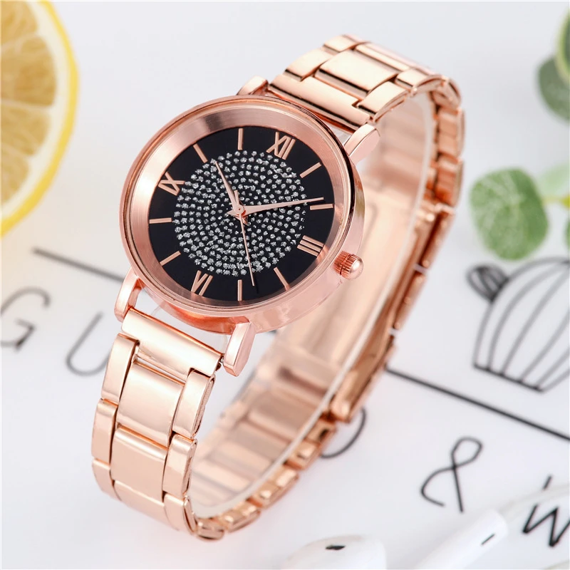 2021 Women Watch Rhinestone Stainless Steel Watch Star Sky Dial Clock Quartz Wrist Watches Ladies Casual Wristwatch Clock
2021 Women Watch Rhinestone Stainless Steel Watch Star Sky Dial Clock Quartz Wrist Watches Ladies Casual Wristwatch Clock