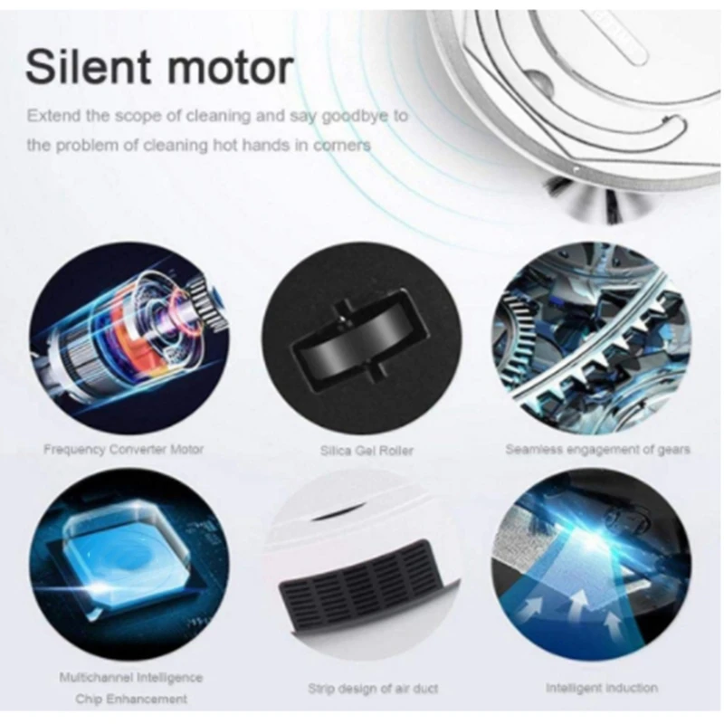 Robot Floor Cleaning Robot Automatic Vacuum Cleaner Mini 3 in 1 Smart Robot Vacuum Cleaner
Robot Floor Cleaning Robot Automatic Vacuum Cleaner Mini 3 in 1 Smart Robot Vacuum Cleaner