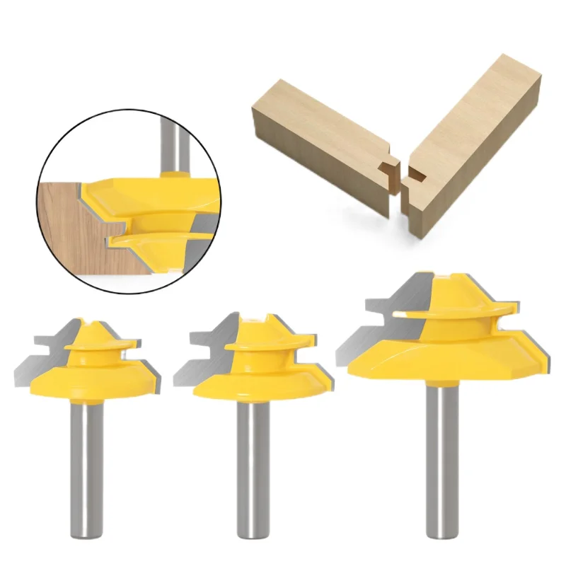 3Pc 8MM 45 Degree Lock Miter Router Bit Tenon Milling Cutter Woodworking Tool For Wood Tools
3Pc 8MM 45 Degree Lock Miter Router Bit Tenon Milling Cutter Woodworking Tool For Wood Tools