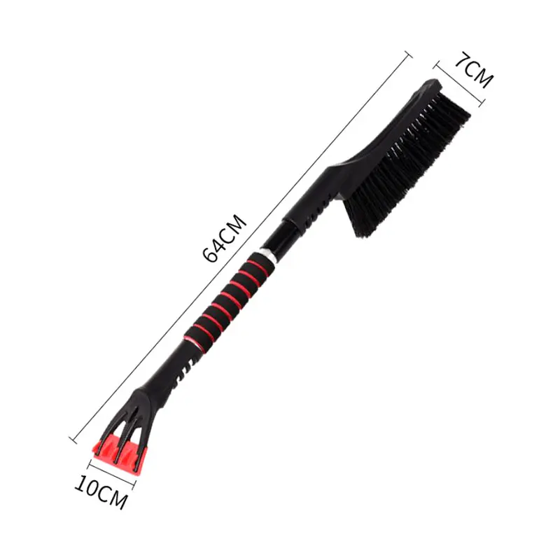 2-in-1 Multi-function Long Handle Car Ice Scraper Snow Shovel Brush Winter Car Window Windscreen Snow Removal Car Care