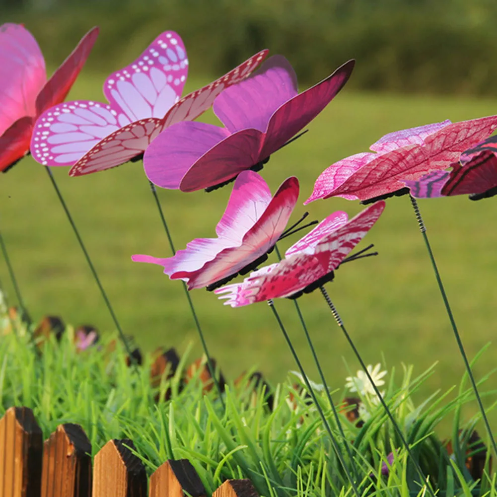 12pcs On Sticks Garden Decor Durable Party Supplies Patio Ornament Yard Simulation Craft Waterproof Butterfly Stakes Flower Pots
12pcs On Sticks Garden Decor Durable Party Supplies Patio Ornament Yard Simulation Craft Waterproof Butterfly Stakes Flower Pots