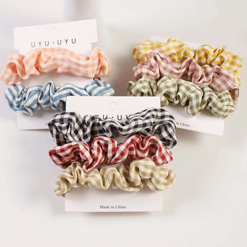 Vintage Korean Cloth Lattice Scrunchies Hair Ties Rope For Women Girls Hair Accessories Ponytail Elastic Hair Rubber Bands
Vintage Korean Cloth Lattice Scrunchies Hair Ties Rope For Women Girls Hair Accessories Ponytail Elastic Hair Rubber Bands