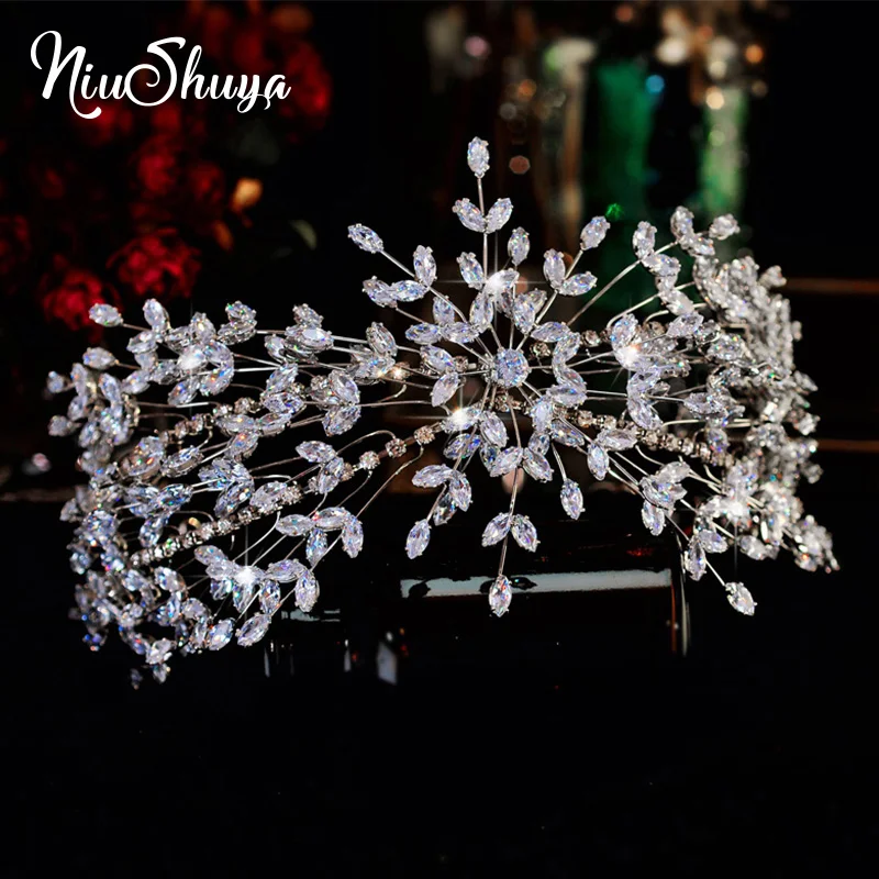 NiuShuya Cubic Hairband Wedding Hair Accessories Big Headband Crown Woman Tialas Bride Jewelry
NiuShuya Cubic Hairband Wedding Hair Accessories Big Headband Crown Woman Tialas Bride Jewelry