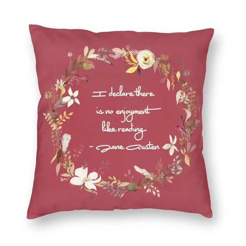 Jane Austen Quote Cushion Cover Print Enjoy Reading Square Throw Pillow Case for Living Room Custom Pillowcase Home Decorative
Jane Austen Quote Cushion Cover Print Enjoy Reading Square Throw Pillow Case for Living Room Custom Pillowcase Home Decorative