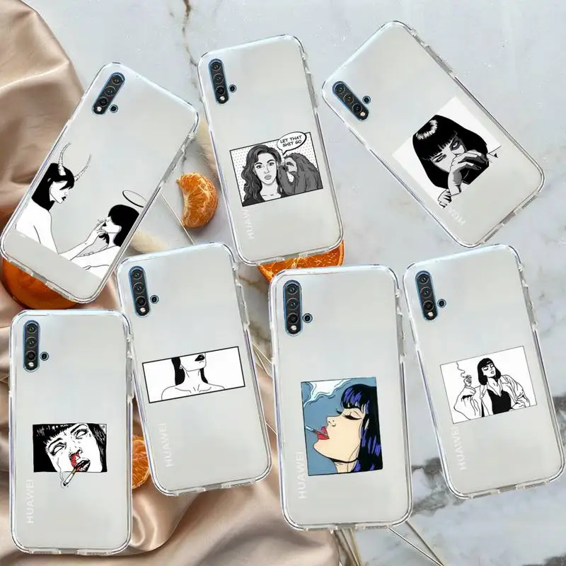 Cool smoking heartbreaker girl Phone Case Transparent for Huawei honor P mate Y 20 30 40 10 8 5 6 7 9 i x c pro lite prime smart
Cool smoking heartbreaker girl Phone Case Transparent for Huawei honor P mate Y 20 30 40 10 8 5 6 7 9 i x c pro lite prime smart