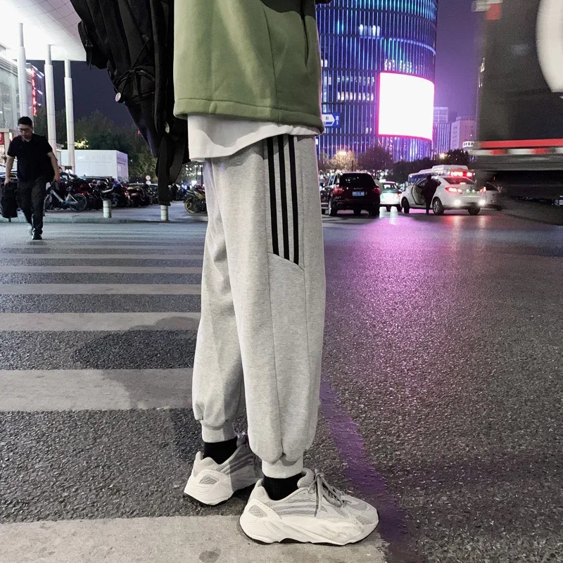 Spring and Summer Men's Sports Pants Male Loose All-match Tie Leg Pants BF Students Casual Pants Side Decoration Street Style
Spring and Summer Men's Sports Pants Male Loose All-match Tie Leg Pants BF Students Casual Pants Side Decoration Street Style
