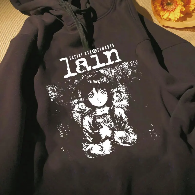 New Lain Hoodie Gothic Series Experiment Lain Hoodie Women Harajuku Japanese Manga Iwakura Hoodie Black Hooded Long Sleeve Women
New Lain Hoodie Gothic Series Experiment Lain Hoodie Women Harajuku Japanese Manga Iwakura Hoodie Black Hooded Long Sleeve Women