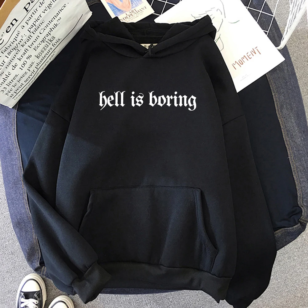 Casual Women Hoodies Sweatshirts Printed Pullover Oversized Hoodie Kawaii Warm Clothes HELL IS BORING Fashion Korean Style Hoody
Casual Women Hoodies Sweatshirts Printed Pullover Oversized Hoodie Kawaii Warm Clothes HELL IS BORING Fashion Korean Style Hoody