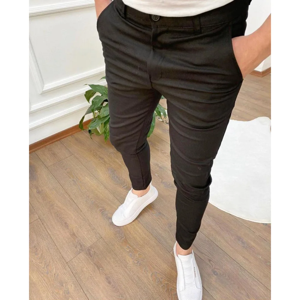 Casual Pants For Men Fashionable Men's Hot Sale Slim-fit Zipper Trousers Plain Plus Size 3xl 4xl Daily Work Streetwear Slacks
Casual Pants For Men Fashionable Men's Hot Sale Slim-fit Zipper Trousers Plain Plus Size 3xl 4xl Daily Work Streetwear Slacks