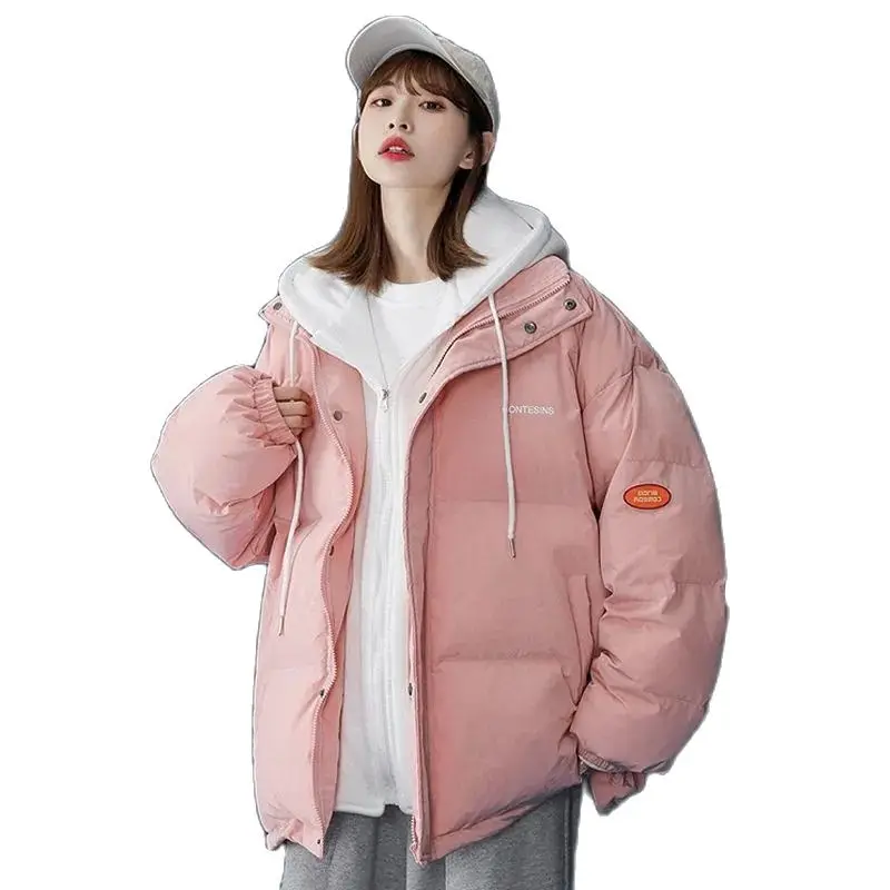 2023 New Fake Two Piece Cotton Padded Jacket Oversize Women's Hooded Bread Jacket Winter Thick Warm Parke Student Parkas Coat
2023 New Fake Two Piece Cotton Padded Jacket Oversize Women's Hooded Bread Jacket Winter Thick Warm Parke Student Parkas Coat