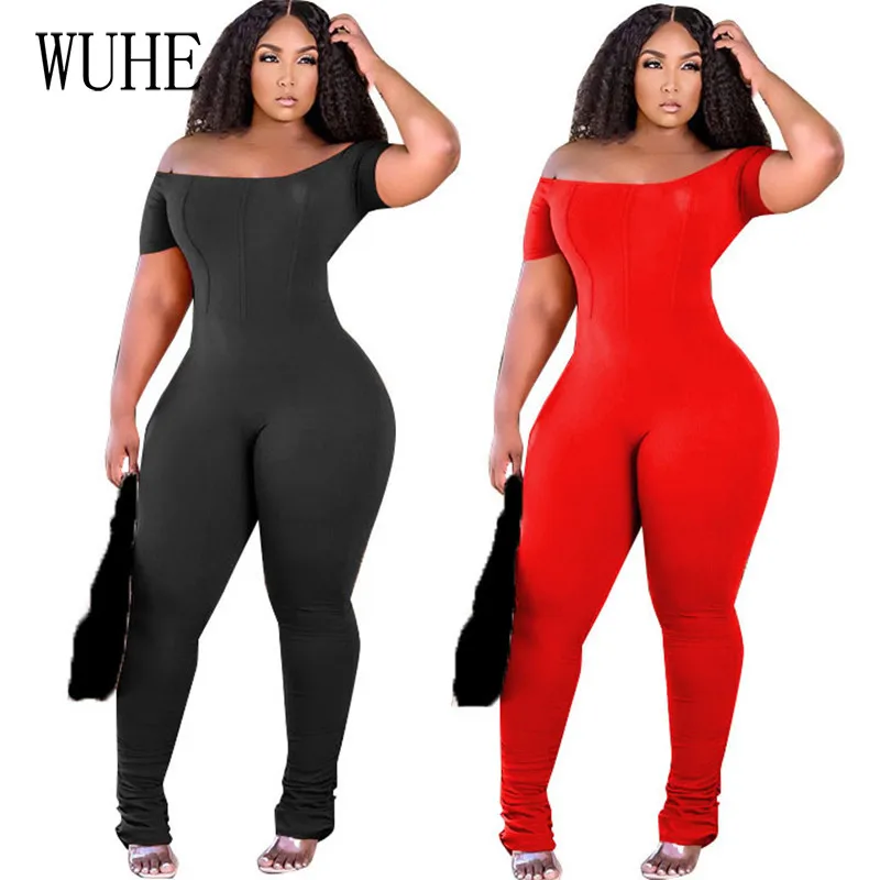 YEYA Pleated Skinny Jumpsuits Off Shoulder Package Hip Short Sleeve Slash Neck Sports Fitness Casual Party Summer Slim Overalls
YEYA Pleated Skinny Jumpsuits Off Shoulder Package Hip Short Sleeve Slash Neck Sports Fitness Casual Party Summer Slim Overalls