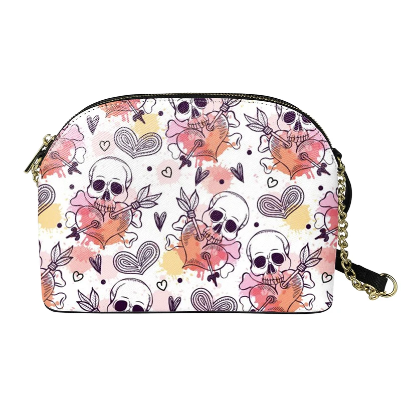 WHEREISART Punk Skull Flower Rose Print Shoulder Bags Fashion Women PU Leather Crossbody Bag Adjustable Ladies Travel Shell Bag
WHEREISART Punk Skull Flower Rose Print Shoulder Bags Fashion Women PU Leather Crossbody Bag Adjustable Ladies Travel Shell Bag
