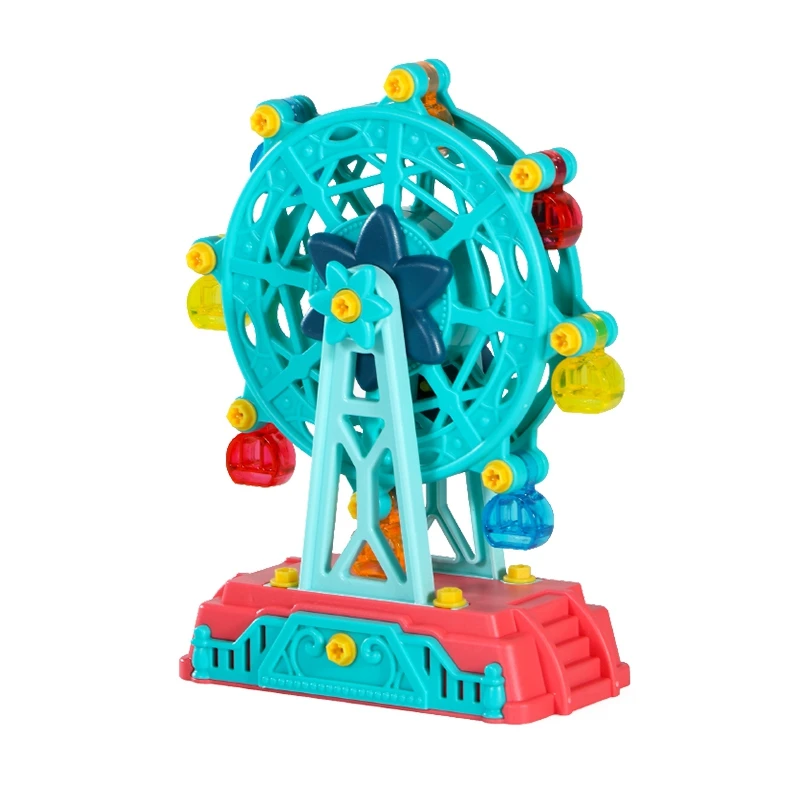 DIY Funny Amusement Park Building Set Model Airplane Ferris Wheel Dinosaur Egg Marble Roller Coaster Assembly Toy
DIY Funny Amusement Park Building Set Model Airplane Ferris Wheel Dinosaur Egg Marble Roller Coaster Assembly Toy
