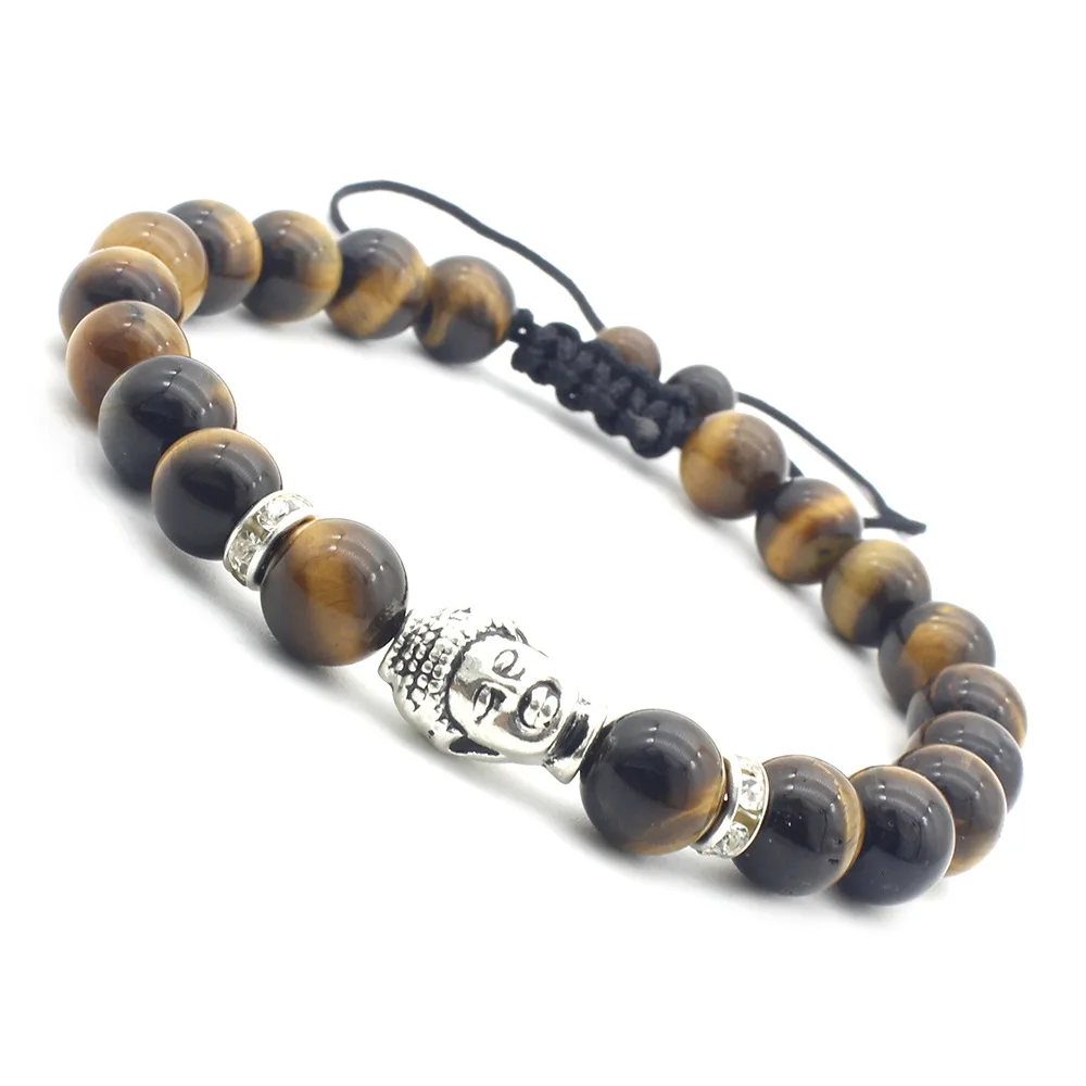 Buddhist Ornaments Tiger's Eye Bracelet Adjustable Woven Buddha Head Bracelets Chakra Yoga Natural Stones Men Bangle Jewelry
Buddhist Ornaments Tiger's Eye Bracelet Adjustable Woven Buddha Head Bracelets Chakra Yoga Natural Stones Men Bangle Jewelry