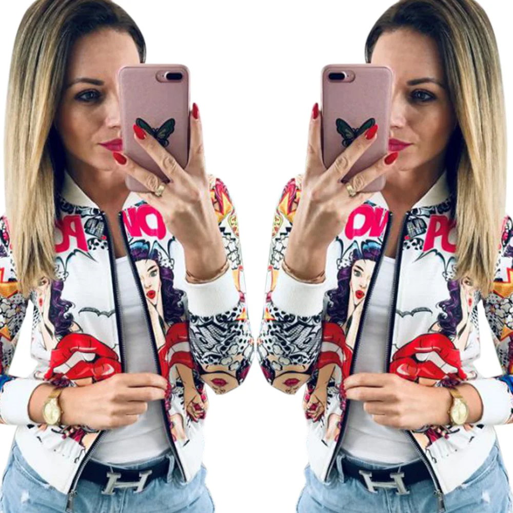 O Neck Print Zipper Outerwear Autumn Winter Ladies Coat High Street New Plus Size SlimFashion Jacket Women Long Sleeve
O Neck Print Zipper Outerwear Autumn Winter Ladies Coat High Street New Plus Size SlimFashion Jacket Women Long Sleeve