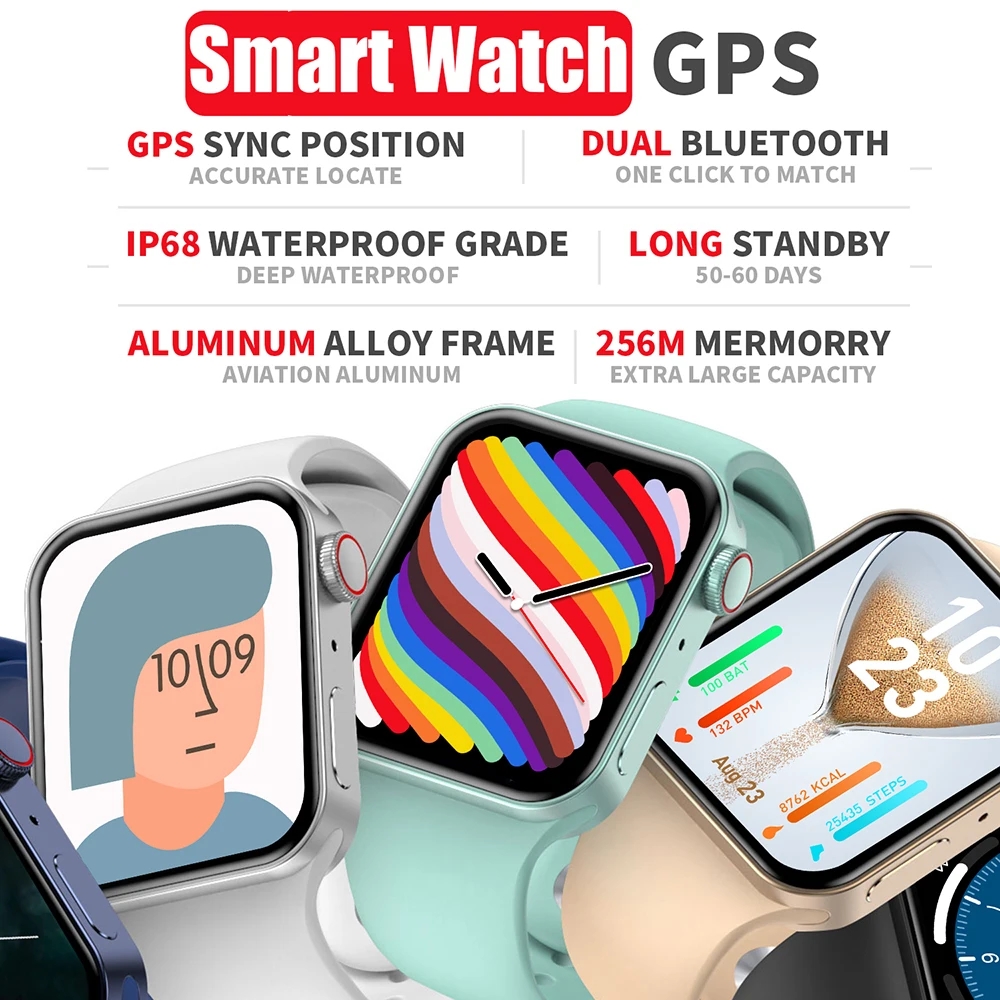 Men Series 7 GPS 44mm Fitness Tracker Bracelet Heart Rate Monitor Smartwatch for Android 7 Men Women
Men Series 7 GPS 44mm Fitness Tracker Bracelet Heart Rate Monitor Smartwatch for Android 7 Men Women