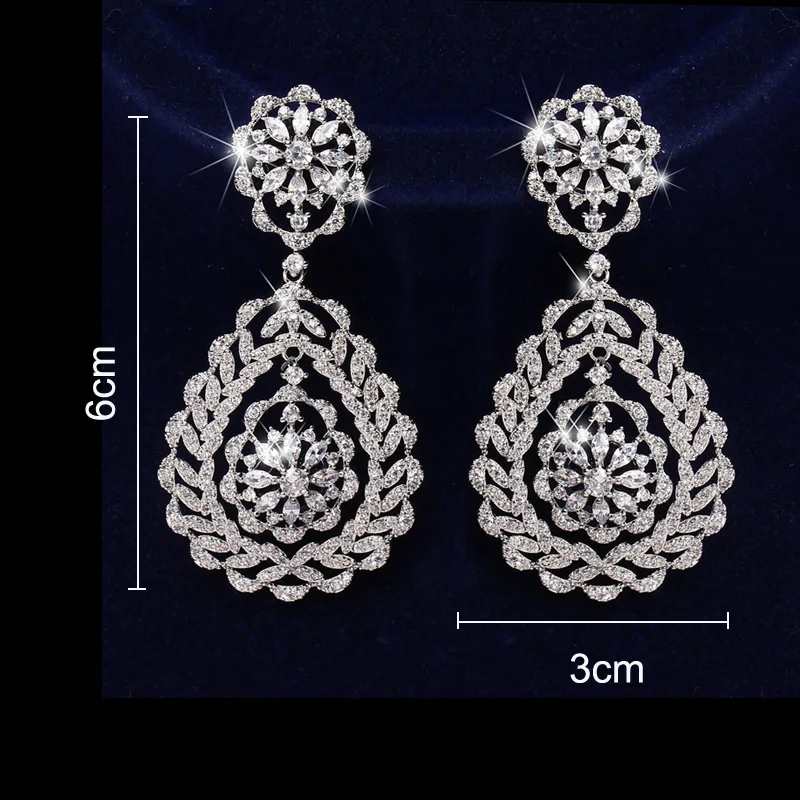 Exaggerated wild elemental zircon earrings 210320-21
Exaggerated wild elemental zircon earrings 210320-21