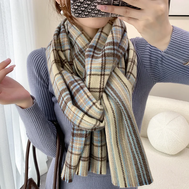 Winter Women Design Plaid Cashmere Scarf Pashmina Shawls and Wraps Lady Thick Warm Blanket 2021 New Winter Scarf
Winter Women Design Plaid Cashmere Scarf Pashmina Shawls and Wraps Lady Thick Warm Blanket 2021 New Winter Scarf