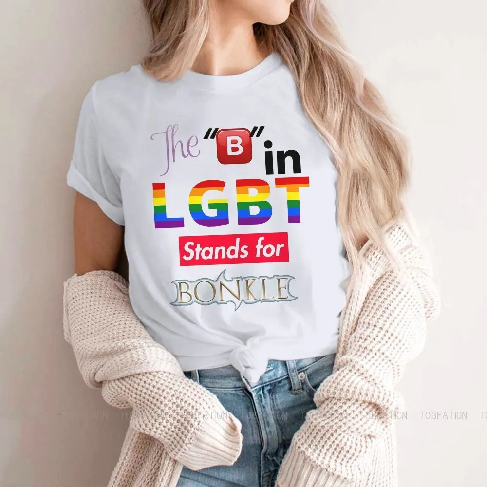 Dtands for Bonkle Women's TShirt LGBT Pride Month Lesbian Gay Bisexual Transgender Girls Basic Tops Cotton Female T Shirt 4XL
Dtands for Bonkle Women's TShirt LGBT Pride Month Lesbian Gay Bisexual Transgender Girls Basic Tops Cotton Female T Shirt 4XL