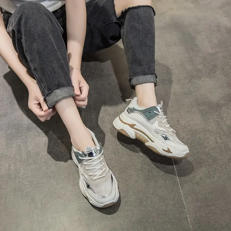 Chunky Sneakers Women Fashion Designer Old Dad Shoes Comfortable Female Vulcanize Shoes Ladies Platform Footwear Tenis Feminino
Chunky Sneakers Women Fashion Designer Old Dad Shoes Comfortable Female Vulcanize Shoes Ladies Platform Footwear Tenis Feminino