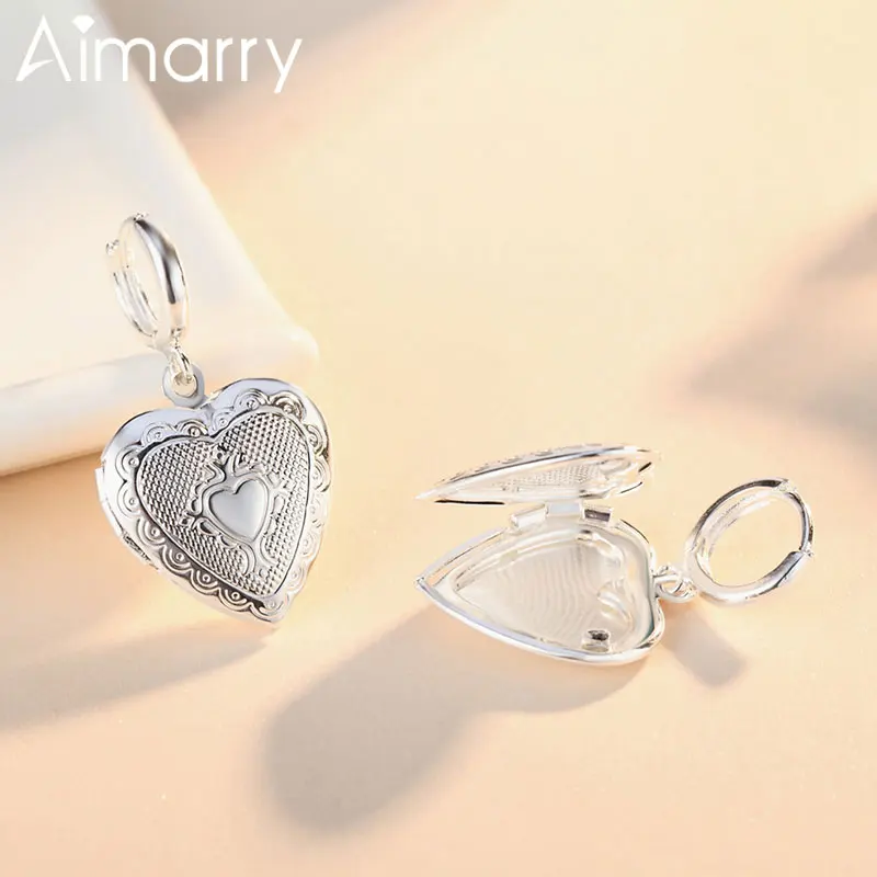 Aimarry 925 Sterling Silver Heart-Shaped Photo Frame 18K Gold Earring For Women Party Charm Gifts Wedding Fashion Jewelry
Aimarry 925 Sterling Silver Heart-Shaped Photo Frame 18K Gold Earring For Women Party Charm Gifts Wedding Fashion Jewelry