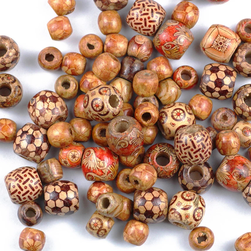 100pcs Natural Wooden Beads Spacer Vintage Pattern Big Hole Bead for Jewelry Making Necklace Bracelet Charm Handmade Accessories
100pcs Natural Wooden Beads Spacer Vintage Pattern Big Hole Bead for Jewelry Making Necklace Bracelet Charm Handmade Accessories