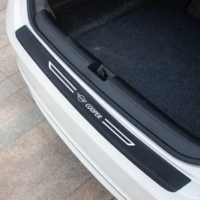 

Подходит для Mini Cooper One S R50 R53 R56 R60 F55 F56 R57 R58 R59 R60 защитная пластина для багажника автомобиля углеродное волокно Защита от царапин