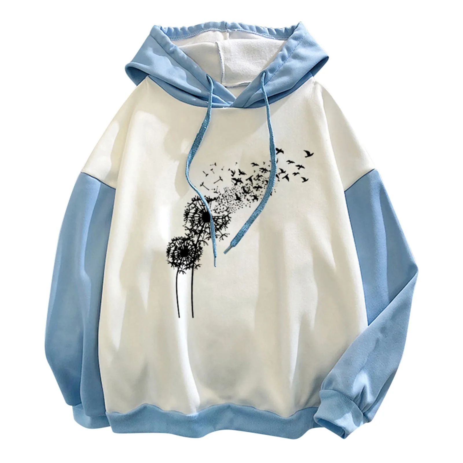 Hoodies Dandelion print Hooded Tops Women Men O Neck Sweatshirt Long-sleeved Winter Plus Velvet Thickening Coat Streetwear 2021
Hoodies Dandelion print Hooded Tops Women Men O Neck Sweatshirt Long-sleeved Winter Plus Velvet Thickening Coat Streetwear 2021