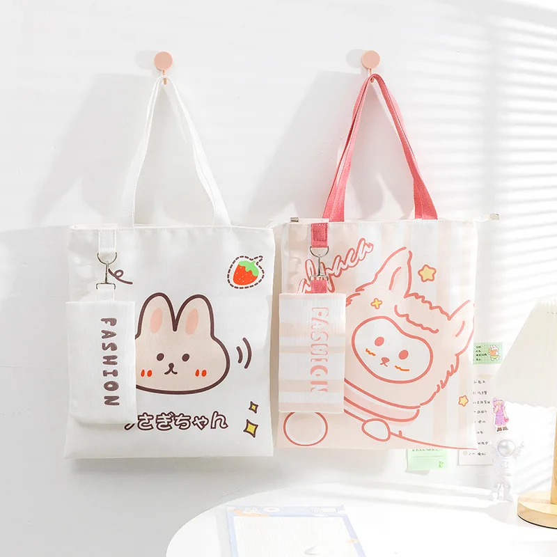 2021 New Ins Cartoon Pattern Kawaii Canvas Bag Large Capacity Portable Shopping Bag Lolita Lovely Outdoor Women's Shoulder Bag
2021 New Ins Cartoon Pattern Kawaii Canvas Bag Large Capacity Portable Shopping Bag Lolita Lovely Outdoor Women's Shoulder Bag