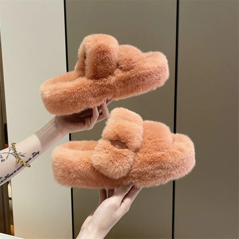 Winter Women Home Indoor Slippers Hairy Warm Fluffy Plush Platform Slides Non-Slip Bedroom Flip Flop Memory Foam Cotton Slippers
Winter Women Home Indoor Slippers Hairy Warm Fluffy Plush Platform Slides Non-Slip Bedroom Flip Flop Memory Foam Cotton Slippers