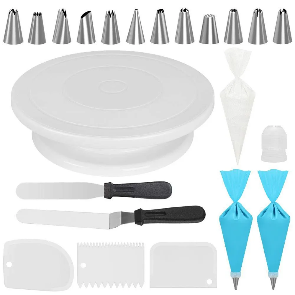 Cake Decorating Tip Sets 32pcs Pastry Bag Confectionery Accessories Nozzle Stainless Cream Cake Baking Tools
Cake Decorating Tip Sets 32pcs Pastry Bag Confectionery Accessories Nozzle Stainless Cream Cake Baking Tools