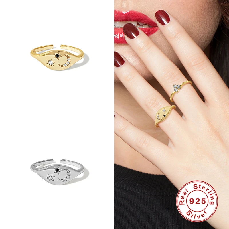 CANNER 100% Real 925 Sterling Silver Rings Adjustable Hip Hop Rock Ring For Women Punk Party Elegant Accessories Fine Jewelry
CANNER 100% Real 925 Sterling Silver Rings Adjustable Hip Hop Rock Ring For Women Punk Party Elegant Accessories Fine Jewelry