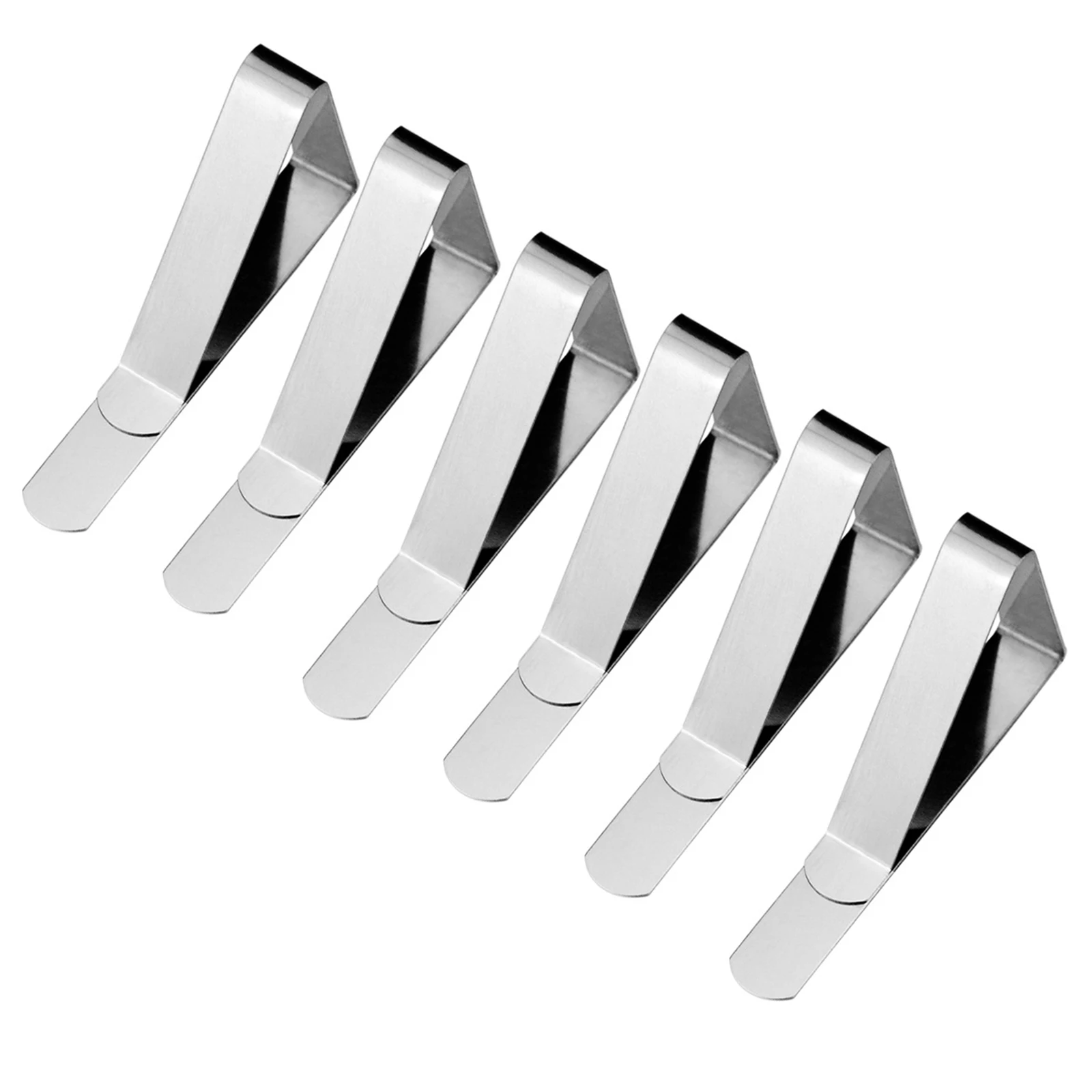 6pcs Stainless Steel Tablecloth Clips Adjustable Holders 4.5cm anti-slip Home Party Picnic Fixed Table Cover Kitchen Tool gadget
6pcs Stainless Steel Tablecloth Clips Adjustable Holders 4.5cm anti-slip Home Party Picnic Fixed Table Cover Kitchen Tool gadget