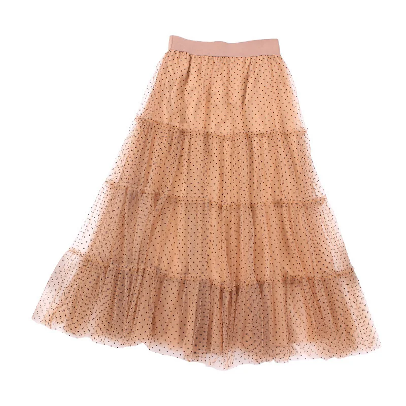 LANMREM 2021 New Arrivals Autumn New Wave Dot Multi-layer Mesh Romantic Fairy Big Swing Skirt For Women Fashion Casual 2T1543 
LANMREM 2021 New Arrivals Autumn New Wave Dot Multi-layer Mesh Romantic Fairy Big Swing Skirt For Women Fashion Casual 2T1543