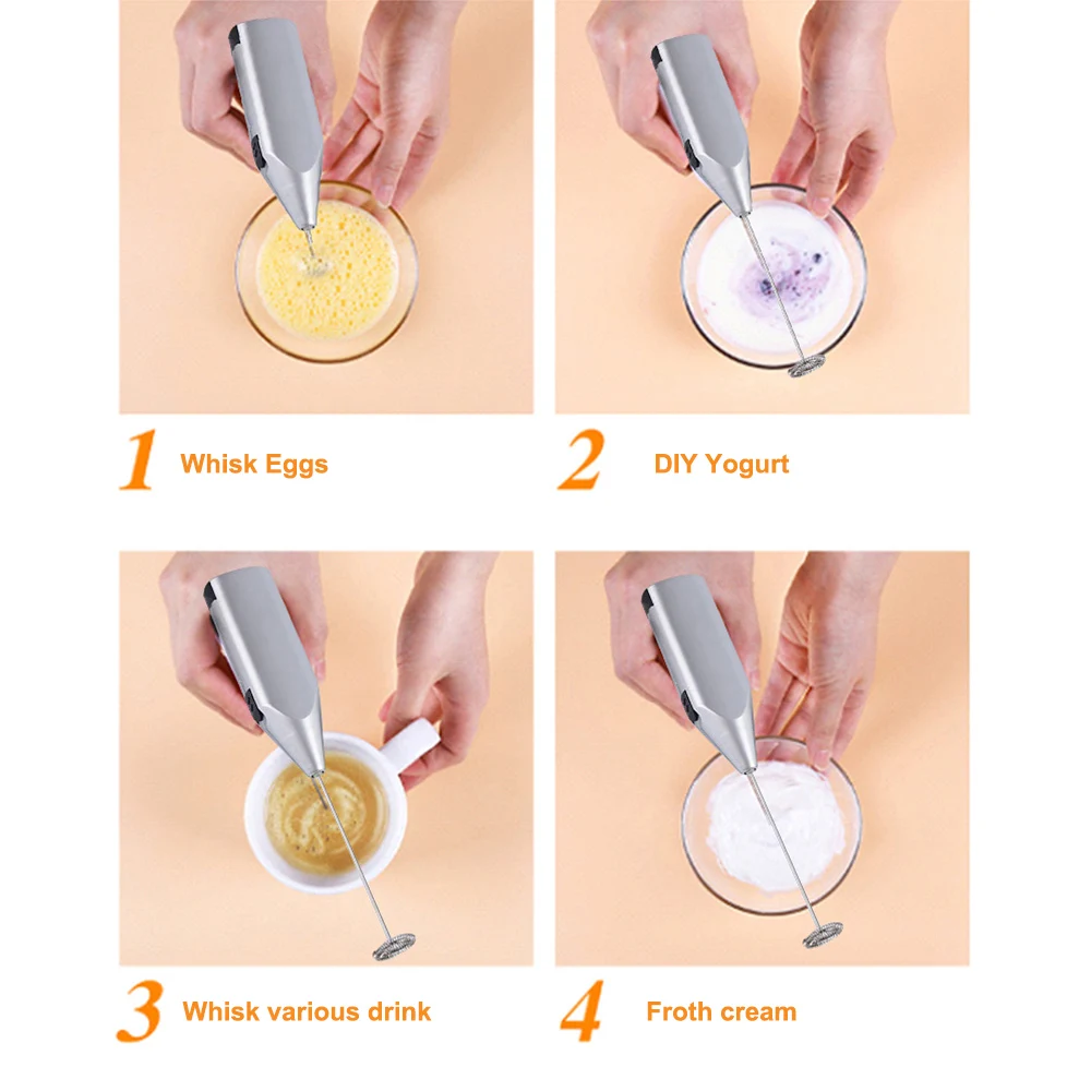 Electric Milk Frother Kitchen Drink Foamer Whisk Mixer Stirrer Coffee Cappuccino Creamer Whisk Frothy Blend Whisker Egg Beater
Electric Milk Frother Kitchen Drink Foamer Whisk Mixer Stirrer Coffee Cappuccino Creamer Whisk Frothy Blend Whisker Egg Beater